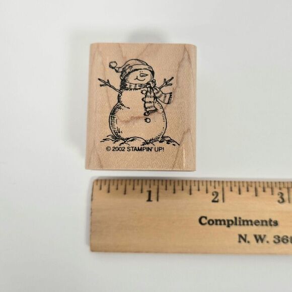 Vintage Stampin Up Snow Globe Stamps Set of 7 Christmas Snowman Castle Crafts - Picture 9 of 16